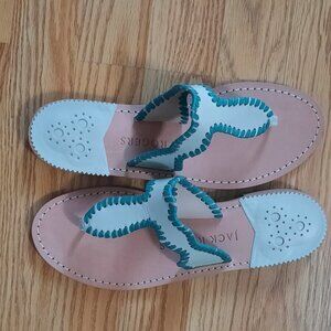 Jack Rogers NEW women's 7.5 sandals. Jackie. Beautiful teal /mint color